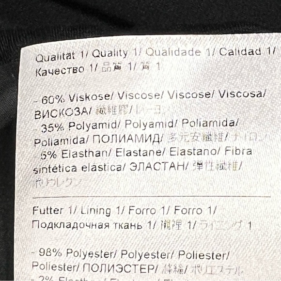 ESCADA SPORT Black Peplum Lined Drawstring Jacket Top Women's Size L EU42 - Picture 16 of 16